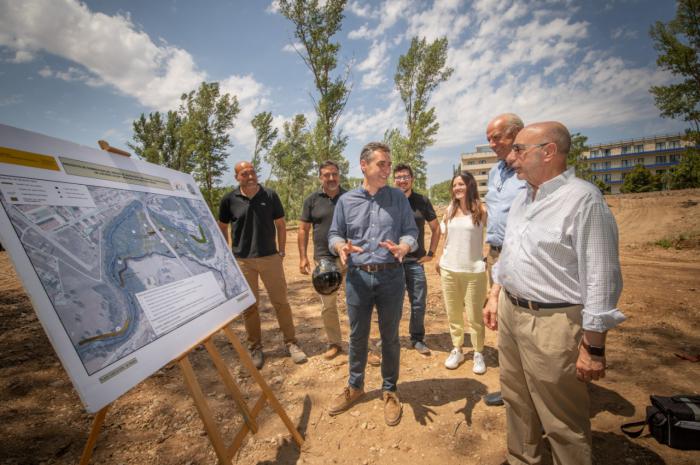 Tierraseca comprueba que las obras para reducir riesgo de inundación en Cuenca y mejora del entorno de los ríos Júcar y Moscas avanzan a buen ritmo