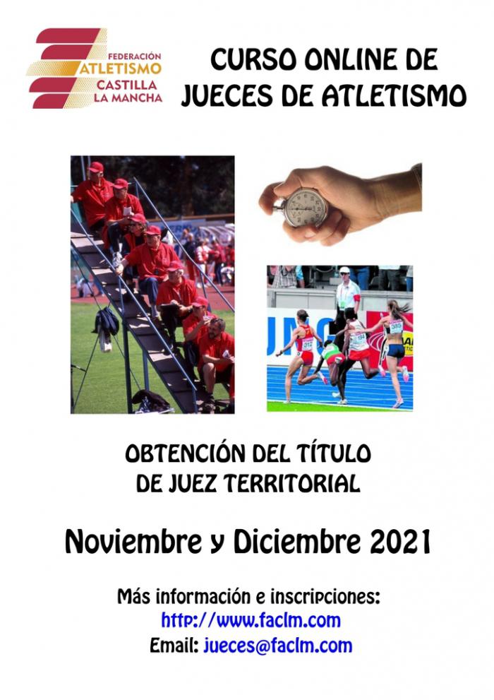 Abierto el plazo del curso online de acceso a Juez Territorial de Atletismo