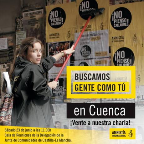 Amnistía Internacional ofrece una charla para constituir un grupo de activistas en Cuenca