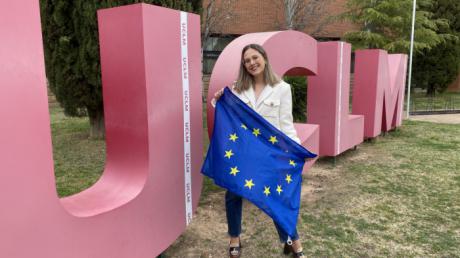 La estudiante de la UCLM Patricia Teea será el próximo curso embajadora española de la Unión Europea