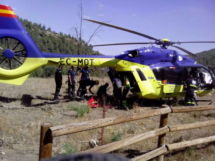 Trasladado a Córdoba el joven que se cayó en “Las Chorreras” al intentar rescatar a su perro