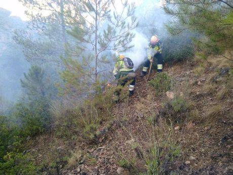 Medio Ambiente inicia las obras de restauración hidrológico-forestales en la zona afectada por el incendio forestal en Campillo de Altobuey