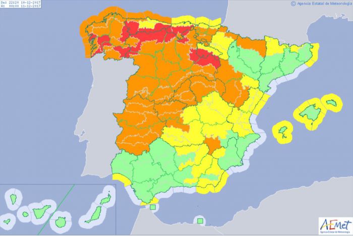 Activado el METEOCAM en fase de alerta en toda la región ante la previsión de fuertes vientos