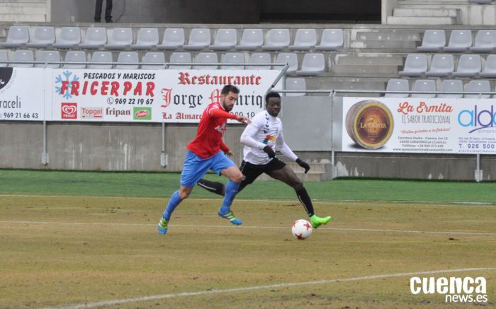 Un determinante Adighibe lidera el triunfo del Conquense contra el Albacete B (0-1)