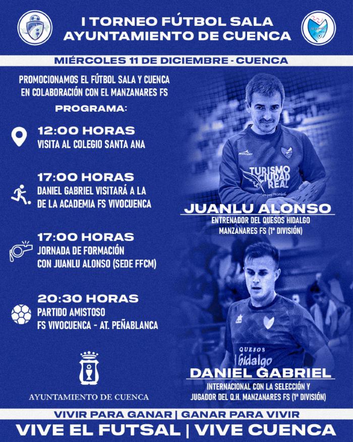 El Fútbol Sala VivoCuenca organiza una jornada de promoción deportiva y cultural