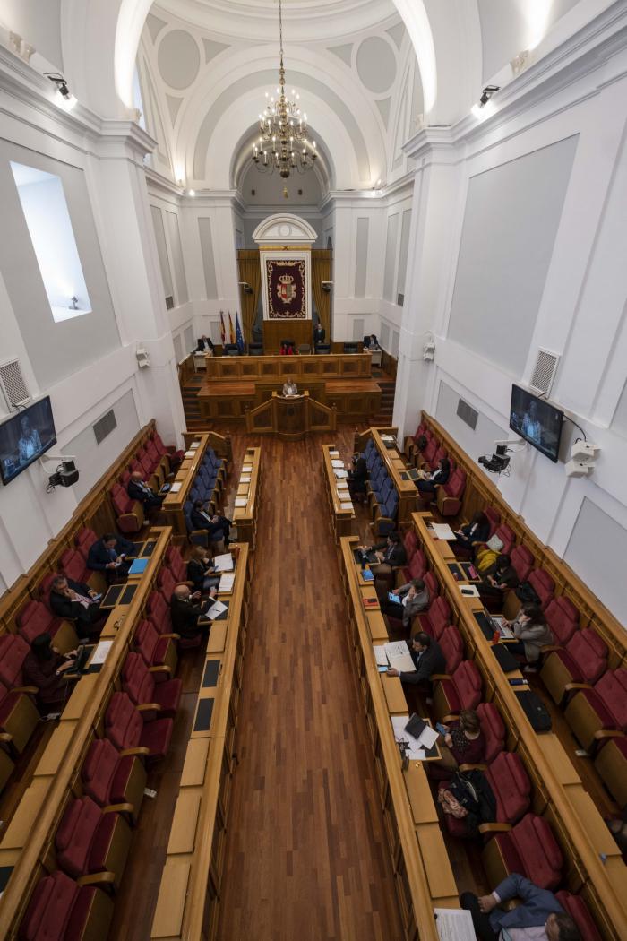 Pleno en las Cortes de Castilla-La Mancha