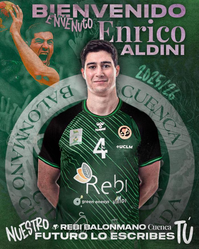 El BM Cuenca refuerza su defensa con el fichaje del italiano Enrico Aldini para las dos próximas temporadas