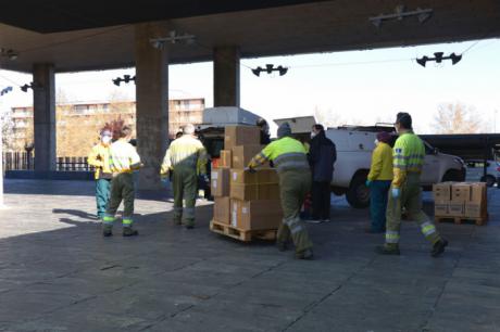 Nuevo envío con más de 686.000 de artículos de protección para los profesionales de los centros sanitarios de región