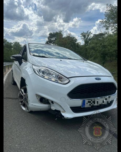 La Policía Local intercepta a un conductor fugado tras un accidente con una motocicleta