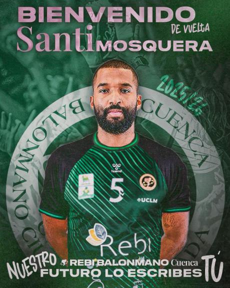 El BM Cuenca confirma la llegada de Santi Mosquera para la próxima campaña
