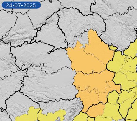 La AEMET activa el aviso naranja por lluvias y tormentas en Cuenca este miércoles