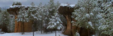 Nieve y carámbanos de medio metro en la Ciudad Encantada