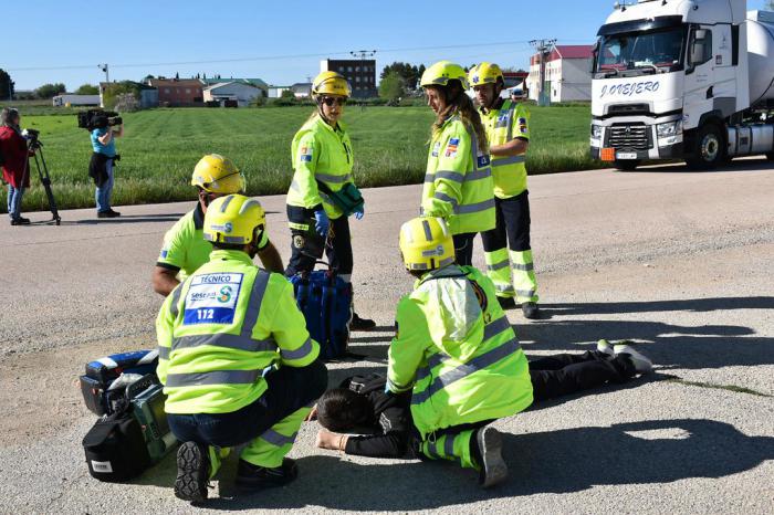 Un total de 170 efectivos participan en un simulacro en Montalbo con el objetivo de ejercitar y reforzar la activación y aplicación eficaz del PETCAM