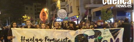 El feminismo hace historia en Cuenca en un multitudinario 8M