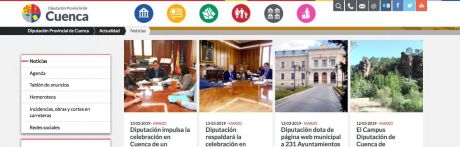 La Junta Electoral Provincial obliga a la Diputación a retirar información propagandística de su página web