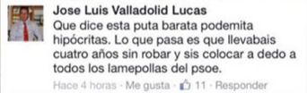 José Luis Valladolid (PP) tendrá que indemnizar con 8.000 euros a Cristina Maestre (PSOE) por llamarla "puta barata podemita"