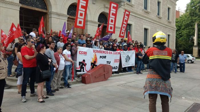 Los Bomberos de la Diputación exigen a Benjamín Prieto un menor tiempo de respuesta ante las emergencias en la provincia