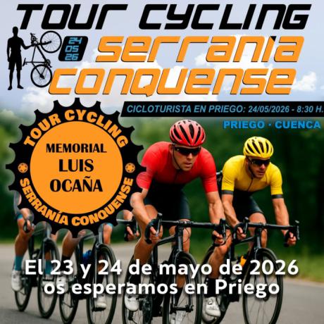 El III Tour Cycling Serranía Conquense-Memorial Luis Ocaña reunirá a cerca de 400 ciclistas en Priego