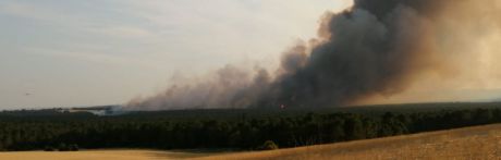Nivel 1 en el incendio de Barchín del Hoyo por afectación grave a bienes forestales