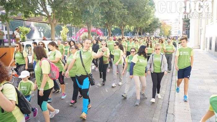 Éxito rotundo en la Marcha de la AECC de Cuenca