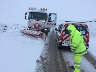 Cortada la carretera CM-2106 entre Cañete y Valdemeca por nieve