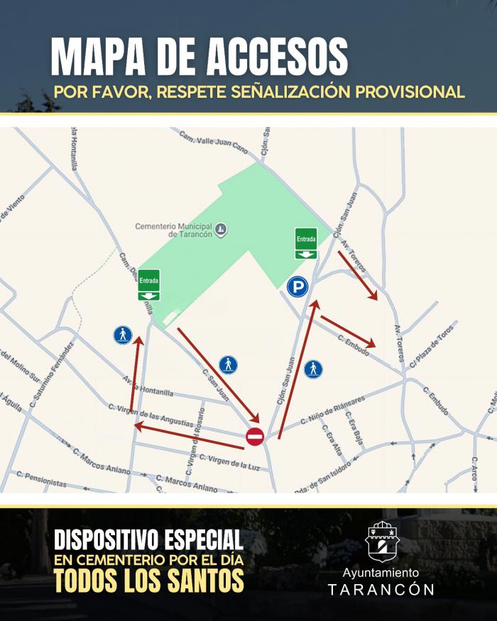 Tarancón activa el dispositivo especial de tráfico y seguridad por el Día de Todos los Santos