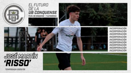 José Martín 'Risso' regresa al filial de la UB Conquense como nuevo refuerzo para la temporada