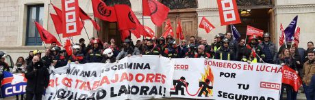 Los Bomberos de la provincia exigen a la Diputación equiparación con el resto de trabajadores de la institución