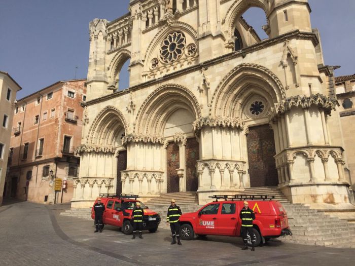 La Unidad Militar de Emergencias en Cuenca