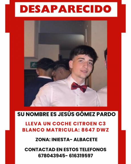 Vecinos de Iniesta se suman a un operativo para localizar a Jesús Gómez Pardo