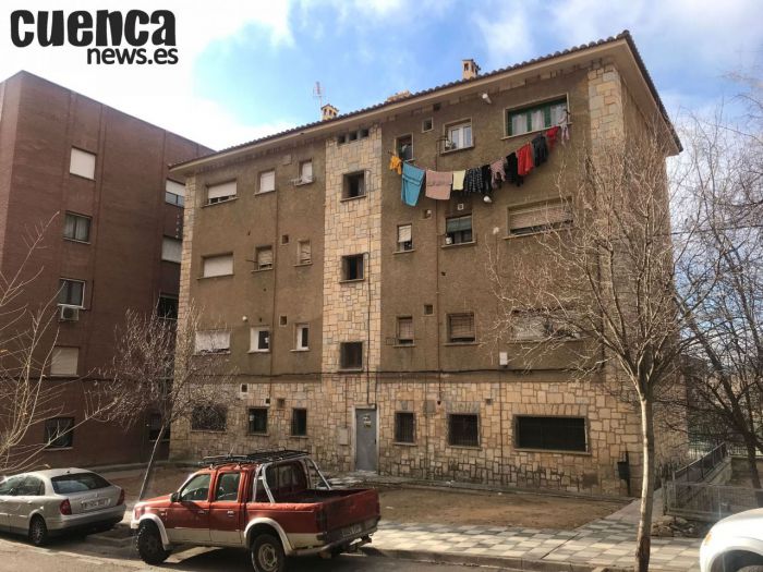 Viviendas en el barrio de La Paz en Cuenca