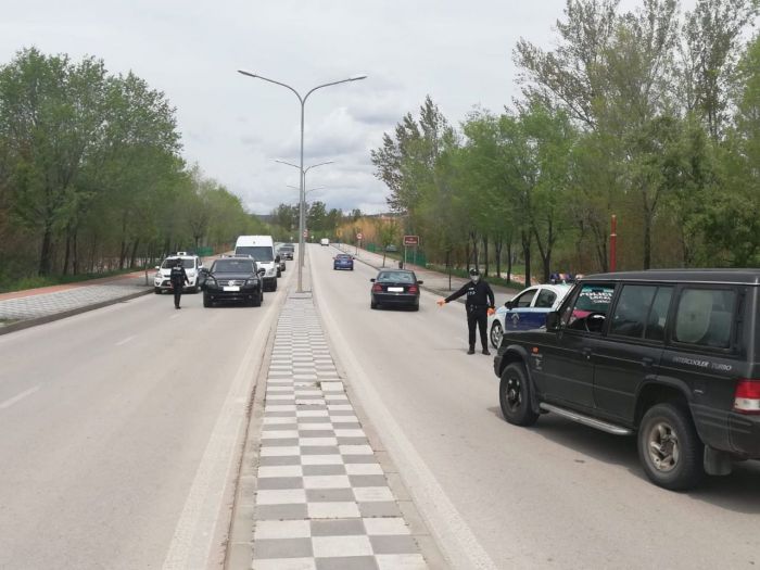 Control de la Policía Local de Cuenca en la Ronda Oeste