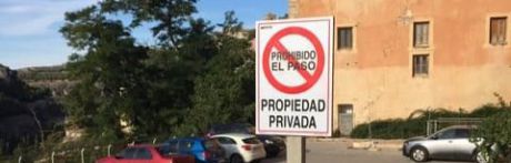 El Obispado defiende su actuación de cerrar al público una de las terrazas de la hoz del Júcar