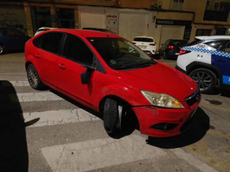 La Policía Local de Cuenca localiza un vehículo tras darse a la fuga en un accidente en el Camino Cañete