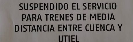 Solicitan a Adif que habilite un transporte alternativo mientras esté suspendida la conexión por tren de Cuenca con Valencia