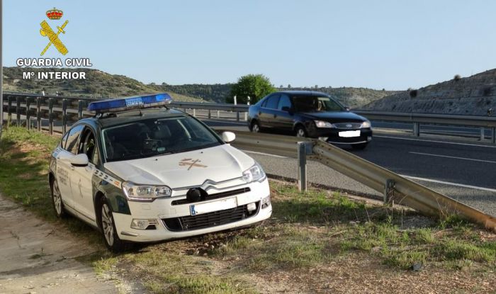 La Guardia Civil investiga a una persona por un delito de lesiones por imprudencia en concurrencia con otro de conducción temeraria