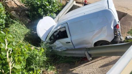 Un herido en un accidente de tráfico en la carretera N-420