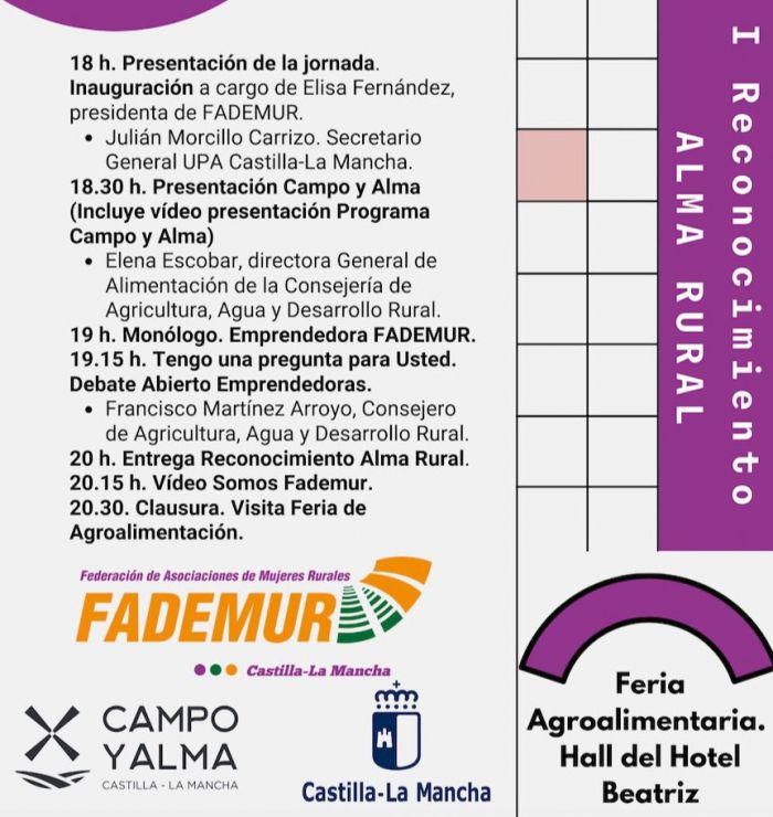 Fademur premiará a Rozalén y a Carmen Calvo en el Día de las Mujeres Rurales