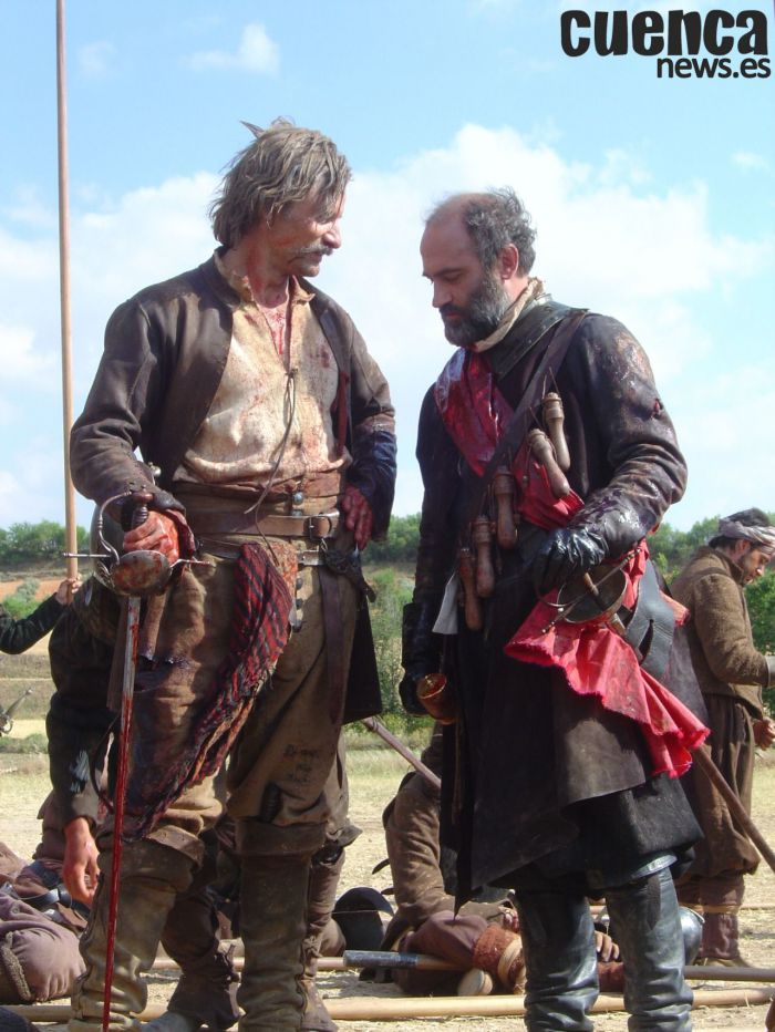 El actor Viggo Mortensen durante el rodaje en Uclés