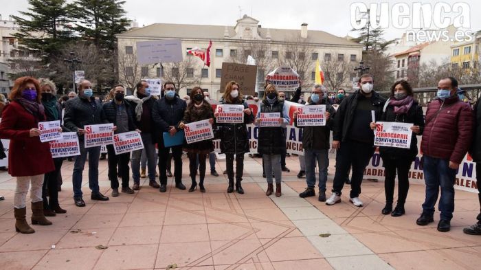 Clamor popular en defensa del tren convencional entre Madrid-Cuenca y Valencia