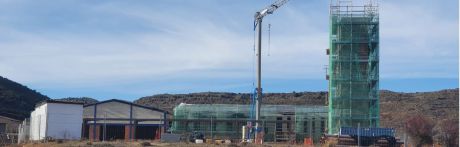 El parque de bomberos de Cañete se encuentra en la Fase 2 de la construcción de la obra y Priego continúa avanzando