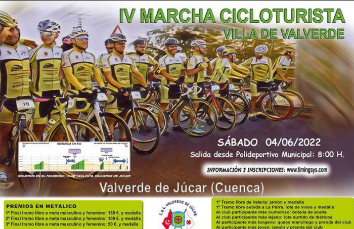 Valverde de Júcar acoge este fin de semana su IV Marcha Cicloturista Villa de Valverde