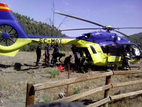 Un herido grave tras ser atropellado en Villalba de la Sierra  