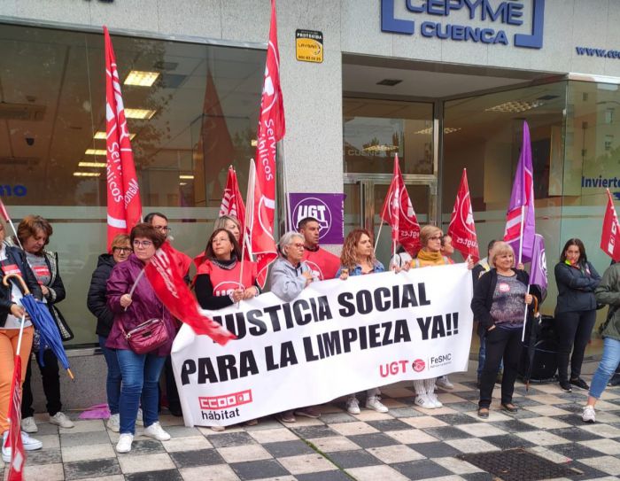 Las trabajadoras del sector de Limpieza piden ante la patronal “justicia social” para el sector