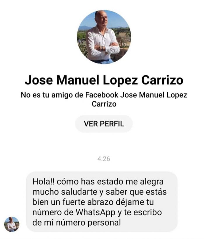 Carrizo denuncia el jaqueo en sus redes sociales