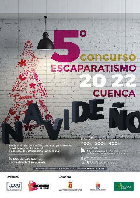 Asociación de Comercio y Ayuntamiento convocan la quinta edición del Concurso de Escaparates Navideños