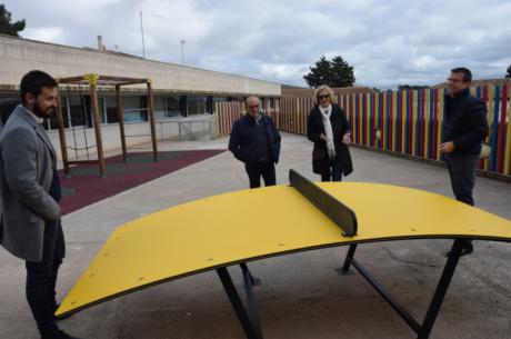 El colegio de Pozorrubio de Santiago cuenta con rocódromo, tirolina y espalderas