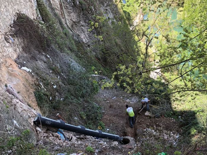 En mayo estará culminada la reparación del colector ubicado en la ladera de la Puerta de San Juan