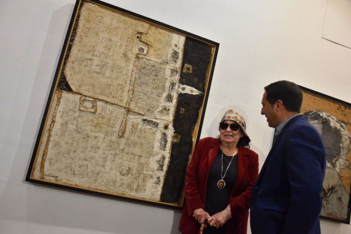 La familia de Millares cede una nueva arpillera a la Fundación Antonio Pérez que estará expuesta en la primera sala del museo