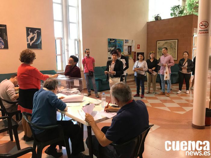 23J | La participación en Cuenca a las 14 horas es del 45,41 %, un 7 % más que en 2019